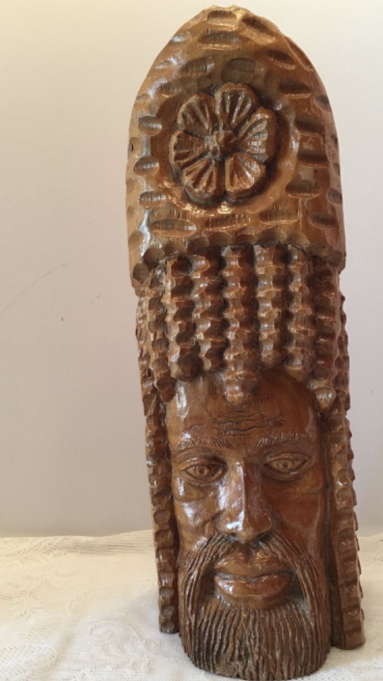 Vintage Jamaican Wood Carving