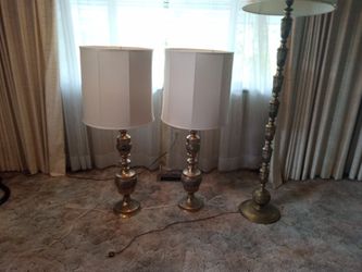 Brass Lamp Set 