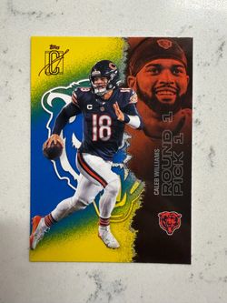 2025 Topps Signature Class #11 Caleb Williams Blue & Yellow
