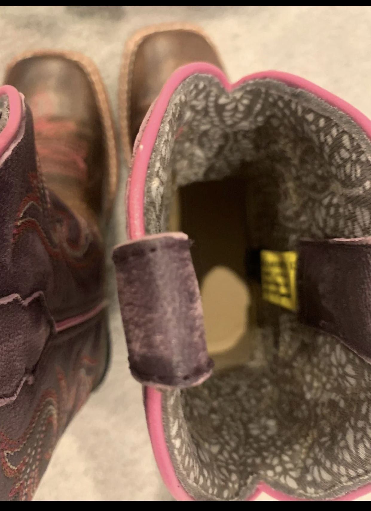 Dan Post Children's Majesty Leather Square Toe Boots DPC2947b