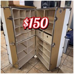 Large Rolling Rhino Wardrobe Trunk