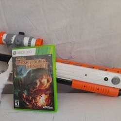 Microsoft XBox 360 Light Gun - Cabela's Dangerous Hunts Top Shot Elite Rifle & CABELAS Dangerous Hunts 2011