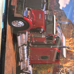 Semi Truck Picture Clock