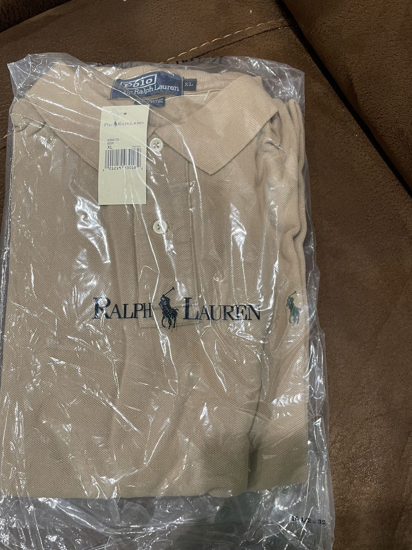 Ralph Lauren Men’s Polo Short Sleeve Brown Size Extra Large XL
