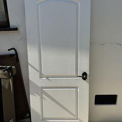 Solid Wood White Interior Door