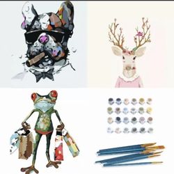 3 Packs Paint By Number (23in*19in)