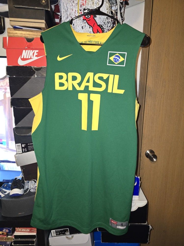 Brazil 2012 Andersen Varajeo Nike NBA jersey size Small