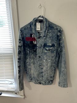 Smoke Rises Blue Denim Jean Jacket