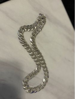 Mens 18”  925 12mm sterling silver  chain