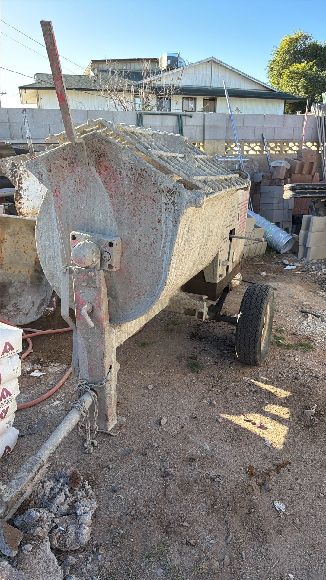 Mixer De Mortero Essick Motor Honda Trabaja Perfecto 