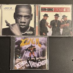 CD Lot: includes Run DMC, Jay Z, & Young MC.