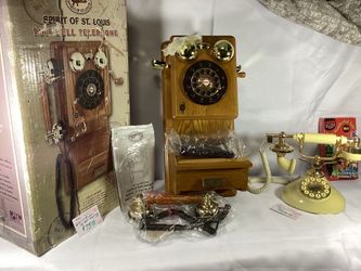 Regal French & Spirit of ST Louis Wooden Wall Phones, WORK