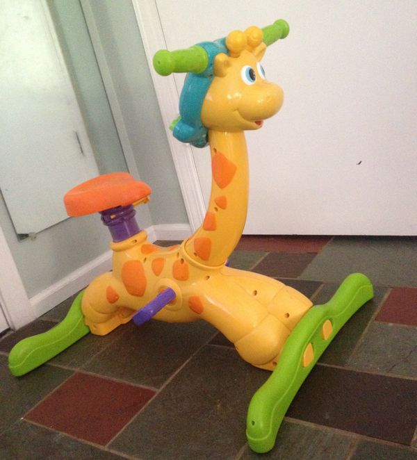 giraffe on a bike