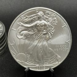 ($7.00 Over Spot) American Silver Eagles – Mixed Years – 1 oz .999 Fine Silver Coins