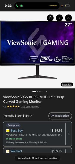 View Sonic Curved Monitor