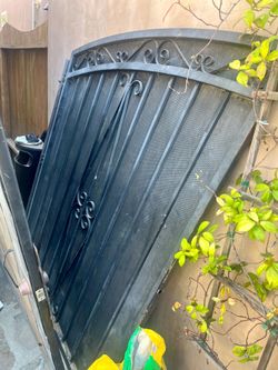 Double Wrought Iron Gate