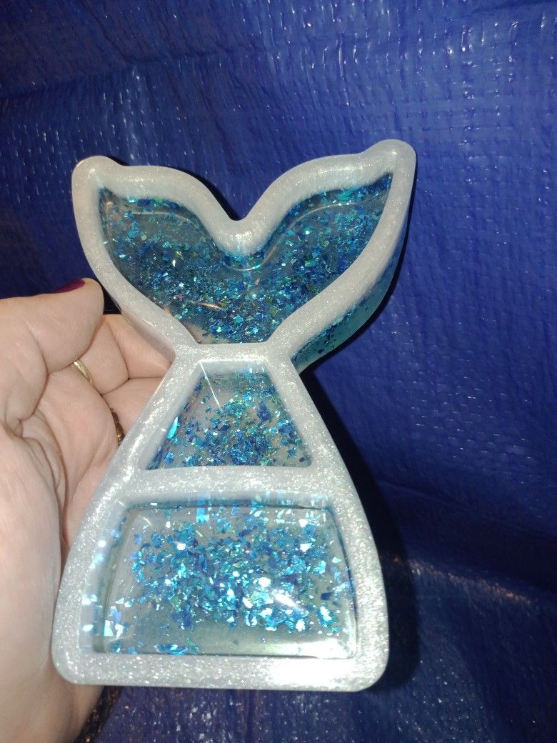 Hand Crafted Resin Mermaid Tail Shelves