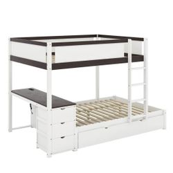 Bunk Bed With Desk And Trundle