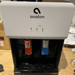 Avalon Countertop Self Cleaning Touchless Bottleless Cooler Dispenser Hot & Cold Water (WHITE)