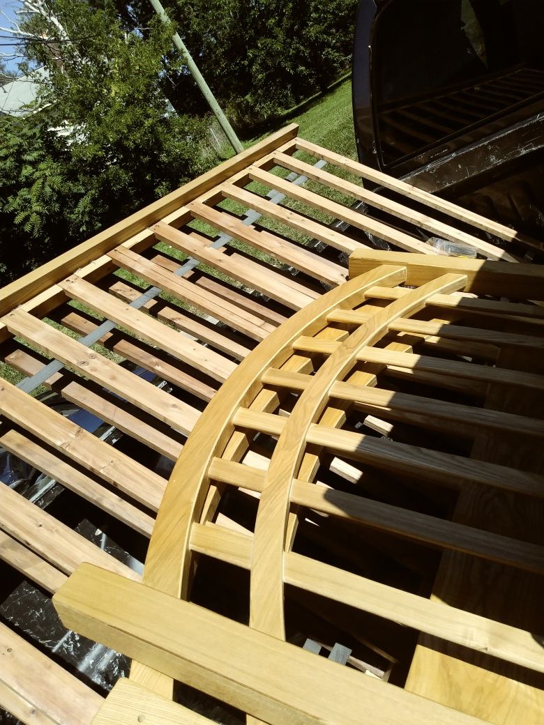 Solid oak bunk bed