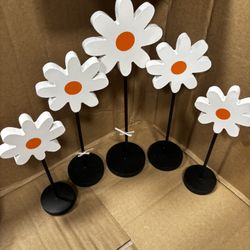 Daisy Flower Wood Decor