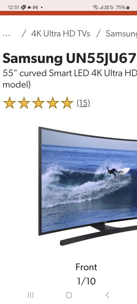 Tv Samsung 55" 4k SMART