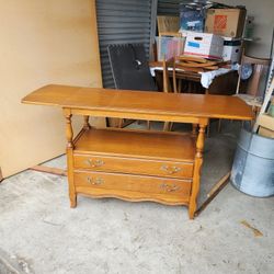 Solid Wood Bar Cart