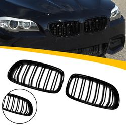 2010-2016 BMW 5 Series F10 Front Grille Kit PG Style Gloss Black Brand New