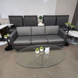 Global Black Grey Sofá 