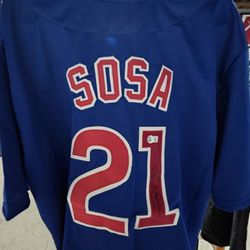 Sammy Sosa Chicago Cubs Baseball Jersey Signed Autograph Beckett COA Collectible
