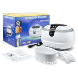 Ultrasonic Cleaner, Stainless Steel Cleaner for Jewelry, Retainer, Sterling Silver, Ultrasonic Jewel