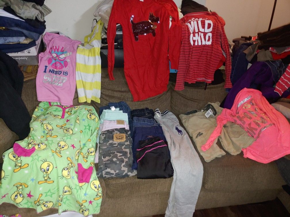 Kids Size 16 Wash And Dry Clothes Gently Used All Together