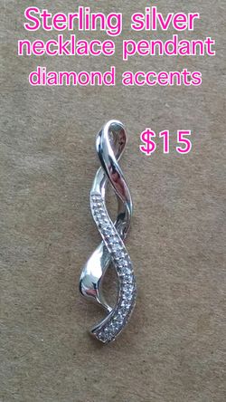 Twist fire pendant for necklace