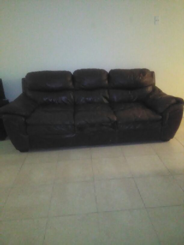 Brown sofa