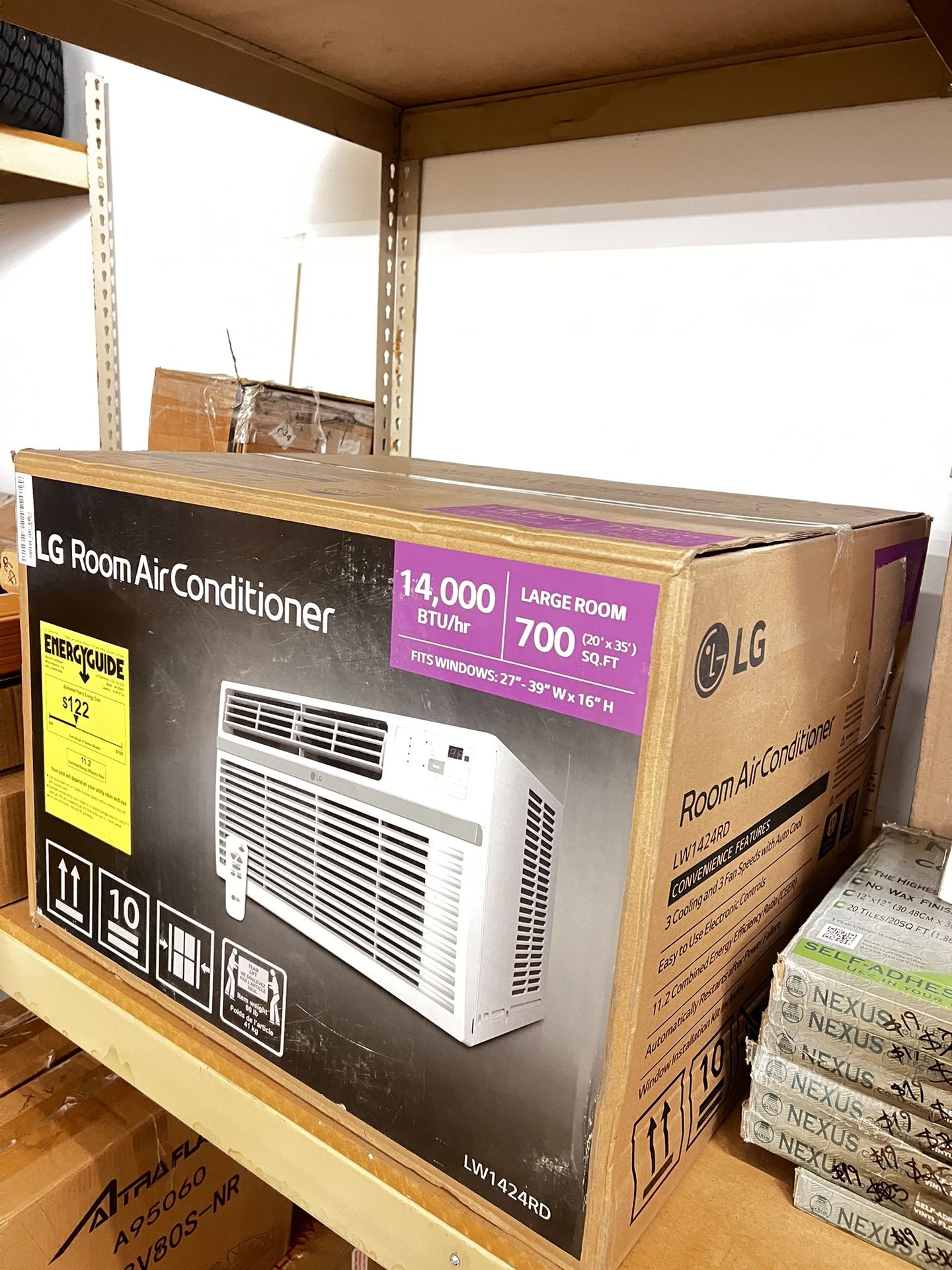 LG New 14,000 BTU 800 Sq ft Window Air Conditioner, New in Box