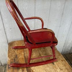 Antique Doll Rocking Chair