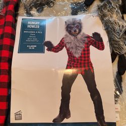 XL 14-16 Kids Werewolf Costume 