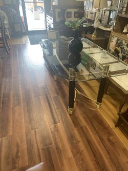 Glass dining room table