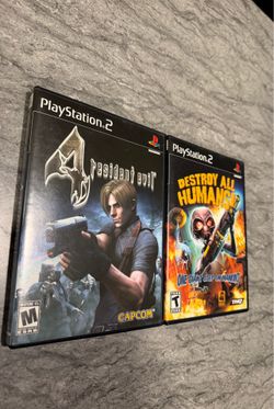 PlayStation 2 Games Resident Evil 4 and Destroy All Humans