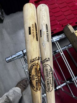 Willy Maze Autograph  Bat And Jack Clark’s Game Bat