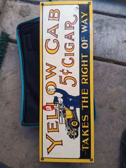 Vintage metal sign