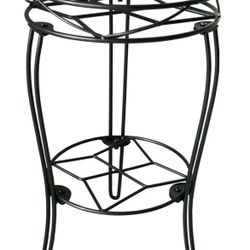 🪴 Uuuda Black Metal Plant Stand – 19” Tall Heavy-Duty Iron Holder