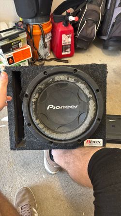 12” Pioneer Subwoofer mounted