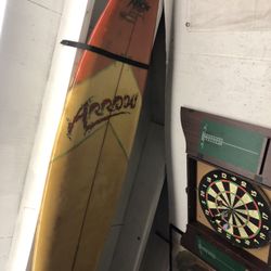 Vintage Pearson Arrow Surfboard With Glass Ons