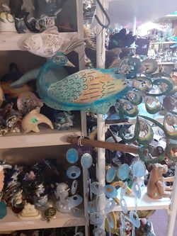 Cool large peacock windchime
