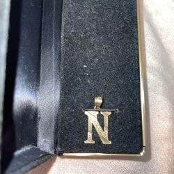10k Gold N Pendant 