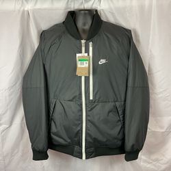 Nike Sportswear Therma-Fit Legacy Reversible Bomber Jacket DD6849-010 men size XL