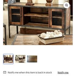 Solid Wood Rustic Tv Console- Sofa Table- Entry Way Table