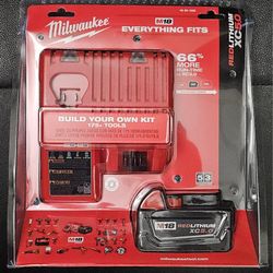 Milwaukee M18 5.0ah battery and charger starter Kit