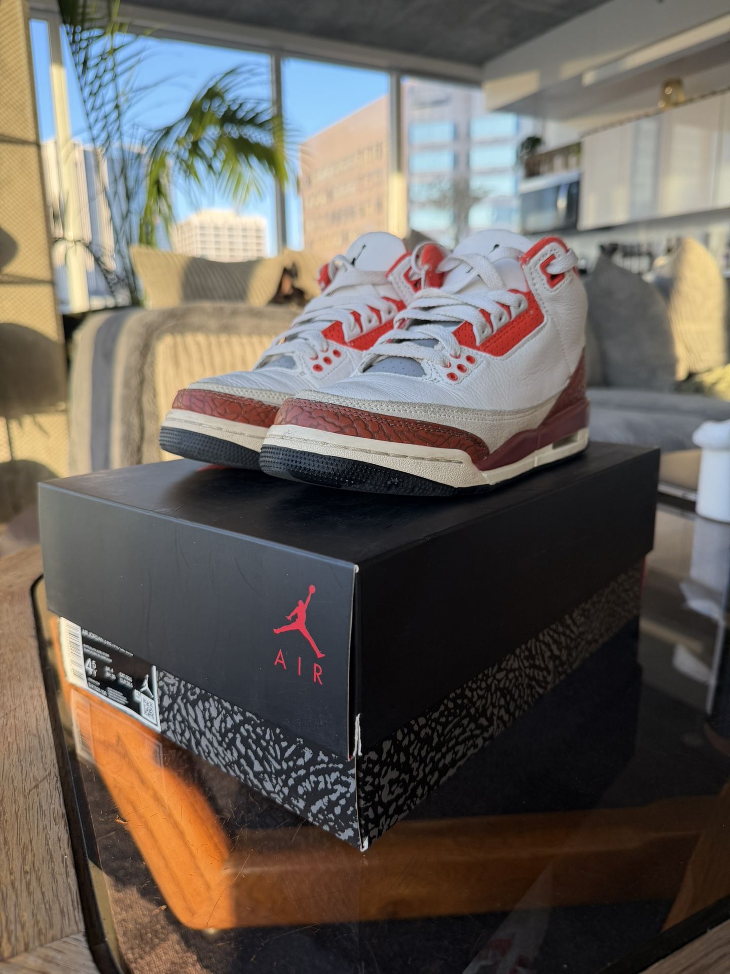 Air Jordan 3 Retro GS 'Mars Stone Size